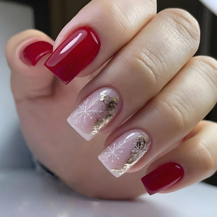 Jelly Glue Snowflake Wear Nails