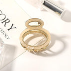 Hair Clip oval Beige