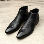 Black leather lining