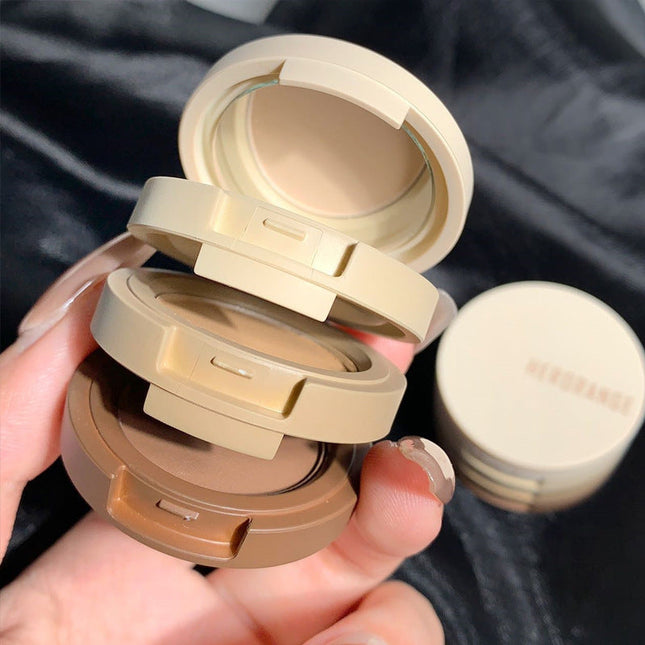 Light Wind Floating 3-color Earth Color Eye Shadow Plate Upishoppy