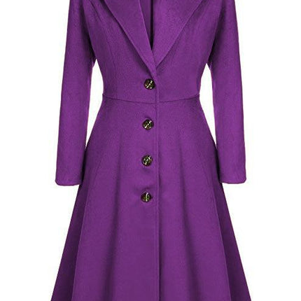 Cross-border autumn and winter new women's wool coat long-sleeved fashion casual windbreaker woolen - Viva Vista Store