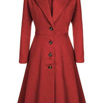 Cross-border autumn and winter new women's wool coat long-sleeved fashion casual windbreaker woolen - Viva Vista Store