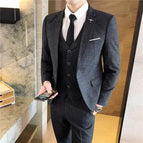 Conjunto tres piezas gris negro