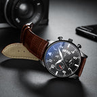 Cool black - brown leather