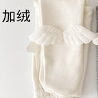 Leggings PP à grandes ailes blanches***plus velours*** / 66 mètres