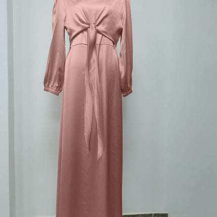 Muslim Women Hijab Satin Dress Islam Dresses - Viva Vista Store