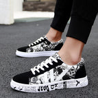 black white