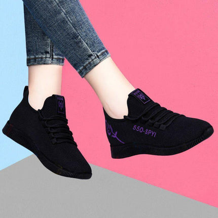 Net red sports shoes women's softness lazy foothold casual fashion trend stalls - Viva Vista Store
