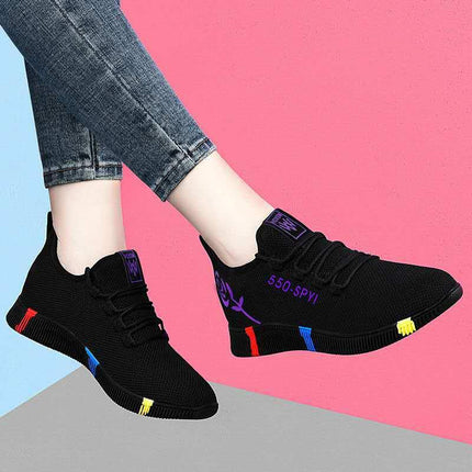 Net red sports shoes women's softness lazy foothold casual fashion trend stalls - Viva Vista Store