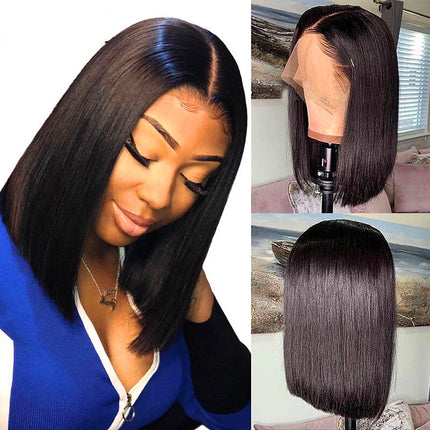 Straight human hair wigs13 * 4 Brazilian Hair Dropshipman