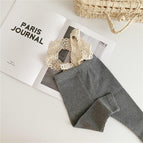 Legging en dentelle stretch gris foncé / 66 mètres