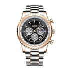Steel Belt Rose Gold Black