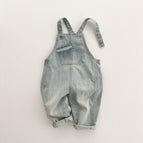 Light Blue Suspender Pants