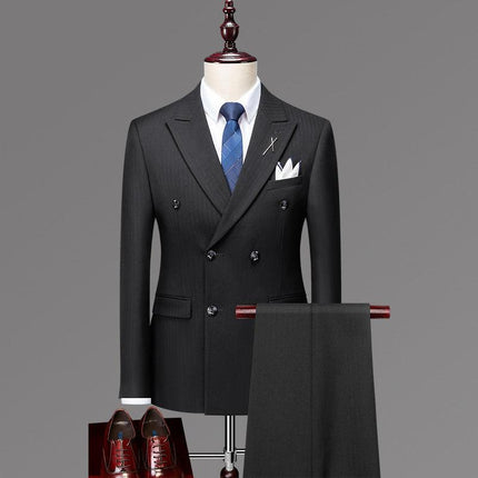 Passing in the neckstream, the four seasons casual three-piece job Korean version of the slimming men's suit suit - Viva Vista Store