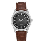 Silver Case Black Brown Belt