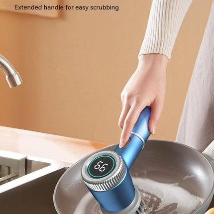 Multifunctional Handheld Wireless Charging Electric Dish Brush - Viva Vista Store