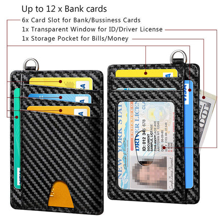 Men's Leather RFID Anti-theft Card Swiping Bag Upishoppy