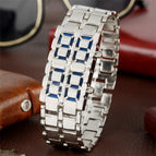 silver metal blue