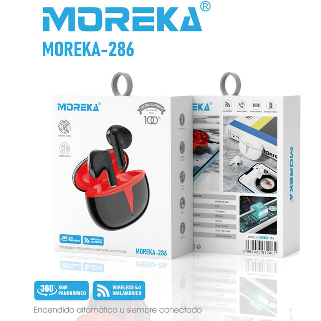Audífonos Bluetooth 5.0 Moreka 286 TWS Táctil Upishoppy