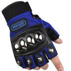 Steel Case Half Finger Blue