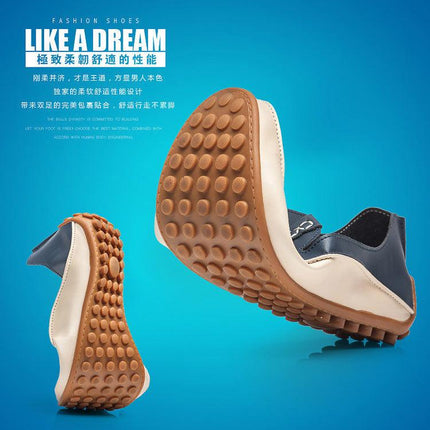 Cross-border explosion models light large size single shoes peas foreign trade men's shoes breathable punch men's shoes casual shoes - Viva Vista Store