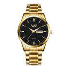 Steel Belt Gold Black