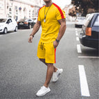 Yellow red strips