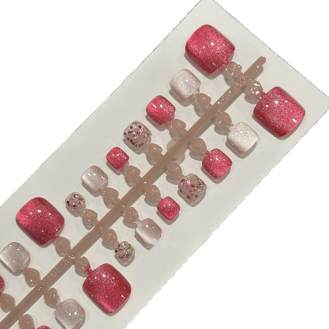 Heart-shaped Diomand 42 Pieces Toenail Wear Armor