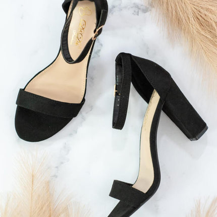 DDK New Heights Heeled Sandals in Black - Viva Vista Store