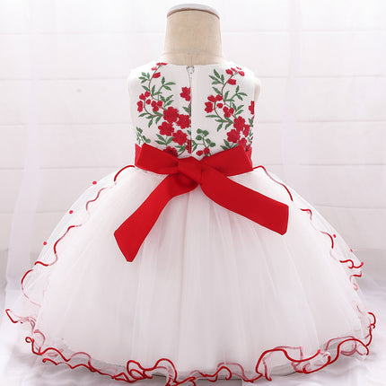 Vestido de princesa con lazo para niñas