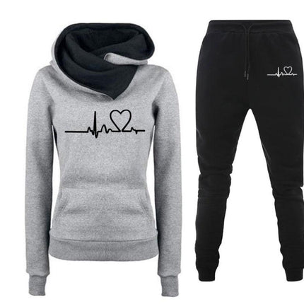 Woman Tracksuit Two Piece Set Winter Warm Hoodies+Pants Pullovers Sweatshirts Female Jogging Woman Clothing Sports Suit Outfits - Viva Vista Store