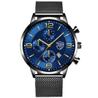 Black Strap With Blue Surface