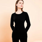 Cuello cruzado mujer negro