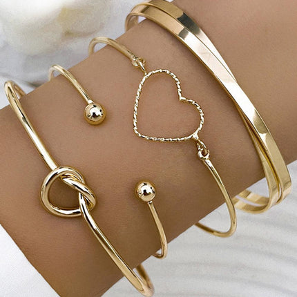 Love Geometric Cross Bracelet 4-piece Set - Viva Vista Store