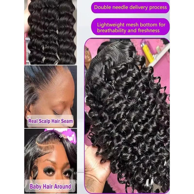 300 Density Loose Wave HD Lace Wig Dropshipman