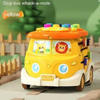 Un bus jaune a heurté une souris terrestre