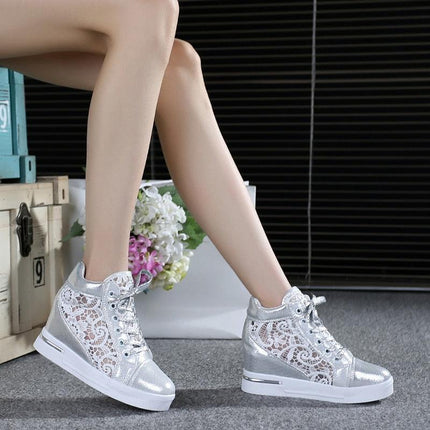 Thick Heel Breathable Sneakers - Viva Vista Store