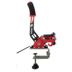 Freno de mano rojo con abrazadera