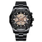 Black steel rose gold