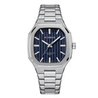 Silver Case Blue Face