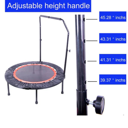 40-Inch Indoor Fitness Trampoline with Safety Pad Upishoppy