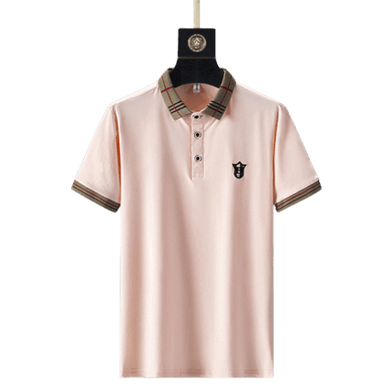 Men's Khaki Polo Shirt | Summer European Embroidered Design - Viva Vista Store