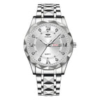 Men's Silver Case White