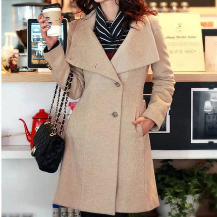 Winter Cashmere Long Women's Coat - Viva Vista Store