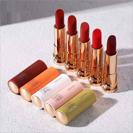 Macaron Diamond Velvet Charm 5 Pieces Lipstick Kit Dropshipman