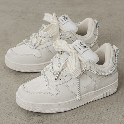 Men's Breathable White Shoes Dropshipman