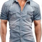 Short Sleeve Light Blue