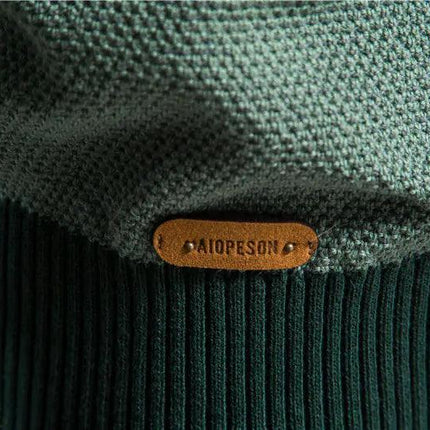 Spliced Cotton Men's Sweater - Viva Vista Store