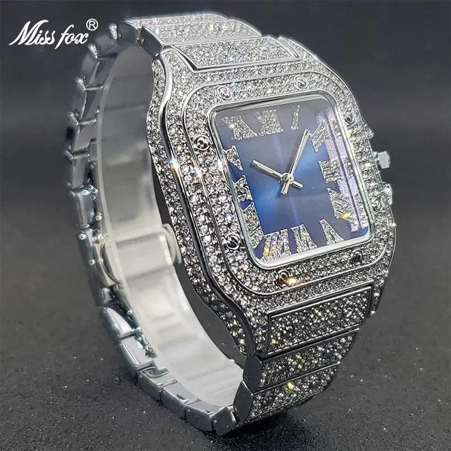 Ice Out Diamond Square Watch - Viva Vista Store