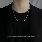 Square snake bone chain